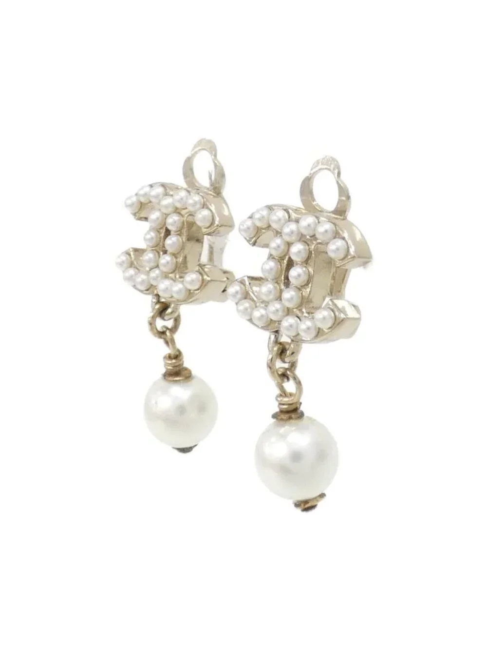 Chanel Vintage Earrings Gold